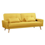 paris prix Canapé 3 Places Convertible "Sero" 205cm Jaune