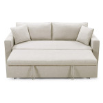 Paris Prix Canapé 3 Places Convertible "Zolan" 194cm Beige