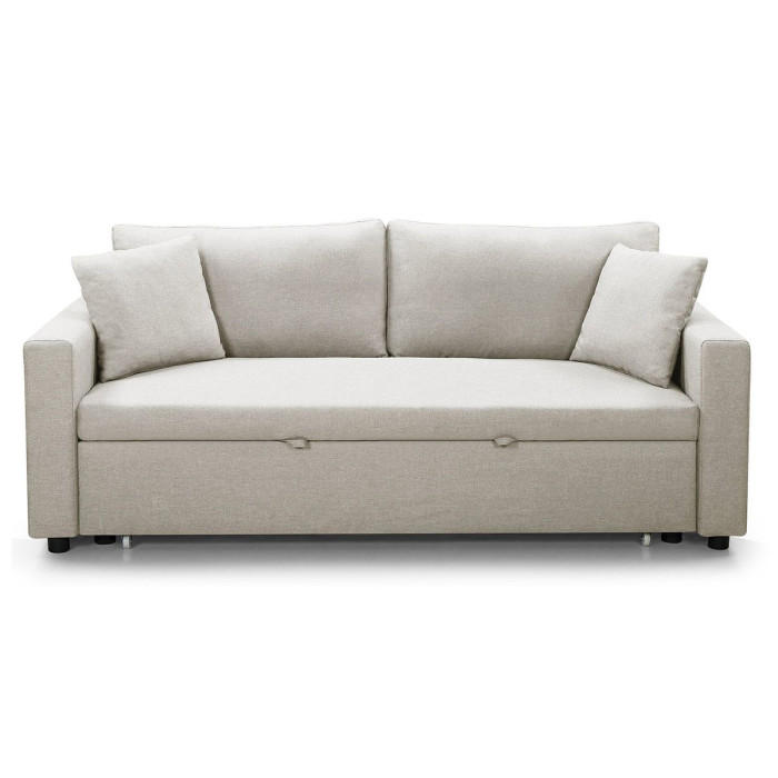 Paris Prix Canapé 3 Places Convertible "Zolan" 194cm Beige