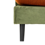 Paris Prix Canapé 3 Places Design "L'échappée" 196cm Vert
