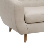 Paris Prix Canapé 3 Places Design "Rétro" 184cm Beige Lin