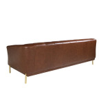 Paris Prix Canapé 3 Places En Cuir "Chester" 233cm Cognac