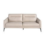 Paris Prix Canapé 3 Places En Cuir "Elmo" 192cm Taupe