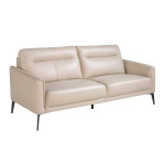 paris prix Canapé 3 places en Cuir "Elmo" 192cm Taupe