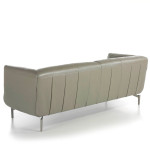 Paris Prix Canapé 3 Places En Cuir "Hygaz" 210cm Gris