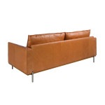 Paris Prix Canapé 3 Places En Cuir "Ivan" 210cm Marron