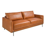 paris prix Canapé 3 Places en Cuir "Ivan" 210cm Marron