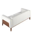 Paris Prix Canapé 3 Places En Cuir "Marcus" 209cm Blanc