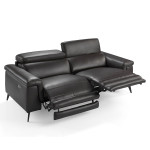 Paris Prix Canapé 3 Places En Cuir "Relax" 215cm Chocolat