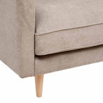 Paris Prix Canapé 3 Places En Tissu "Candice" 194cm Beige