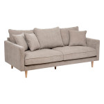 paris prix Canapé 3 Places en Tissu "Candice" 194cm Beige