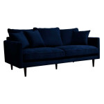 paris prix Canapé 3 Places en Velours "Candice" 194cm Bleu