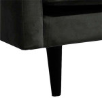 Paris Prix Canapé 3 Places En Velours "Candice" 194cm Gris