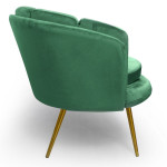 Paris Prix Canapé 3 Places En Velours "Dabren" 185cm Vert
