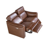 Paris Prix Canapé 3 Places Relax Cuir "Orville" 190cm Cognac