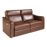 paris prix Canapé 3 Places Relax Cuir "Orville" 190cm Cognac