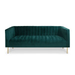 Paris Prix Canapé 3 Places Velours "Taylor" 179cm Vert