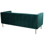 Paris Prix Canapé 3 Places Velours "Taylor" 179cm Vert