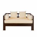 Paris Prix Canapé Banquette En Bois "Gavya" 163cm Brun Foncé