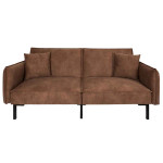Paris Prix Canapé Club Convertible "Minota" 198cm Marron