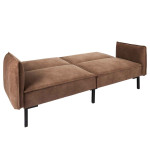 Paris Prix Canapé Club Convertible "Minota" 198cm Marron