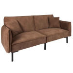 paris prix Canapé Club Convertible "Minota" 198cm Marron