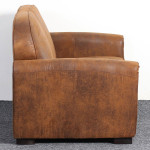 Paris Prix Canapé Club Vintage "Balista" 150cm Marron