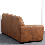 Paris Prix Canapé Club Vintage "Balista" 195cm Marron