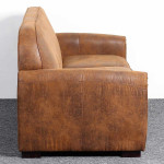 Paris Prix Canapé Club Vintage "Balista" 195cm Marron