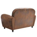 Paris Prix Canapé Club Vintage "Confortable" 139cm Marron