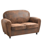 paris prix Canapé Club Vintage "Confortable" 139cm Marron