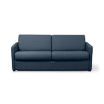 paris prix Canapé Convertible 3 Places "Aly" 178cm Bleu Foncé