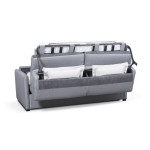 Paris Prix Canapé Convertible 3 Places "Aly" 178cm Gris Clair