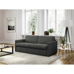 Paris Prix Canapé Convertible 3 Places "Aly" 178cm Gris Foncé