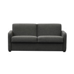 paris prix Canapé Convertible 3 Places "Aly" 178cm Gris Foncé