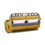 Paris Prix Canapé Convertible 3 Places "Aly" 178cm Jaune