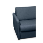Paris Prix Canapé Convertible 3 Places "Aly" 198cm Bleu Foncé