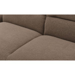 Paris Prix Canapé Convertible 3 Places Bouclette "Trey" 223cm Taupe