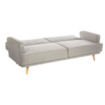 Paris Prix Canapé Convertible 3 Places "Jack" 214cm Gris Clair