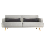 paris prix Canapé Convertible 3 Places "Jack" 214cm Gris Clair