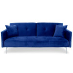 Paris Prix Canapé Convertible 3 Places "Lacla" 191cm Bleu