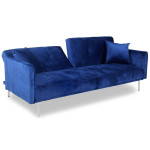 Paris Prix Canapé Convertible 3 Places "Lacla" 191cm Bleu
