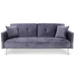Paris Prix Canapé Convertible 3 Places "Lacla" 191cm Gris