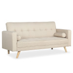 paris prix Canapé Convertible 3 Places Scandinave "Navya" Beige