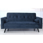 Paris Prix Canapé Convertible 3 Places Scandinave "Navya" Bleu
