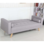 Paris Prix Canapé Convertible 3 Places Scandinave "Navya" Gris Clair