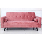Paris Prix Canapé Convertible 3 Places Scandinave "Navya" Rose
