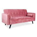 paris prix Canapé Convertible 3 Places Scandinave "Navya" Rose