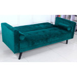 Paris Prix Canapé Convertible 3 Places Scandinave "Navya" Vert