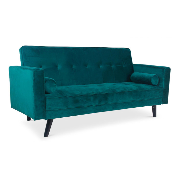 Paris Prix Canapé Convertible 3 Places Scandinave "Navya" Vert